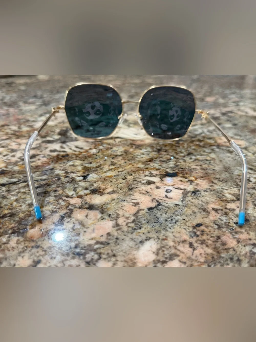 Tiffany & Co Gold Frame Women's Sunglasses with Light Pink UV Gradient Lenses